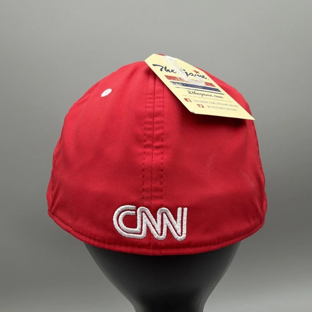 CNN NEWS Embroidered Hat Cap Cable News Stretch  Fit Medium - by The Game New
